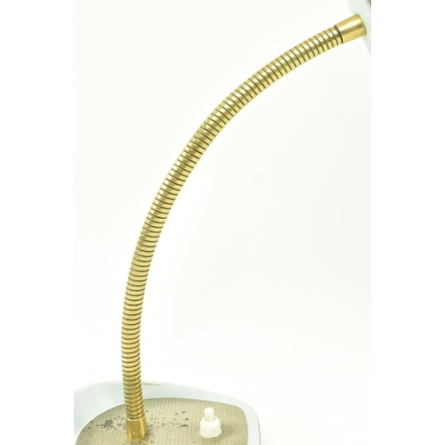 237 - Pifco - Model 971 - A retro 1970s gooseneck desk / table lamp light. The lamp finished in a light bl... 