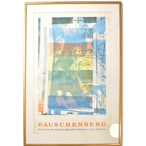 261 - Robert Rauschenberg (American 1925-2008) - A vintage 20th century 1963 advertising poster for Rausch... 