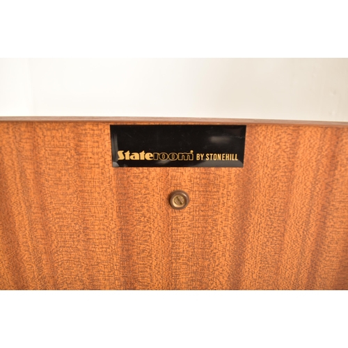 269 - Stonehill Furniture for Stateroom - A retro 20th century teak wood sideboard credenza. The sideboard... 