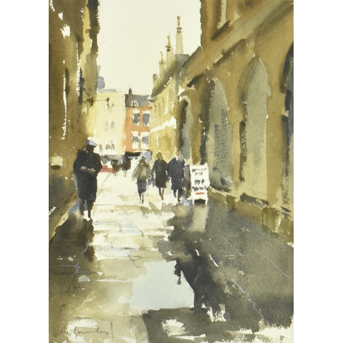 29 - John Yardley (b. 1943) - A vintage 20th century watercolour on paper painting entitled 'Exchange Ave... 