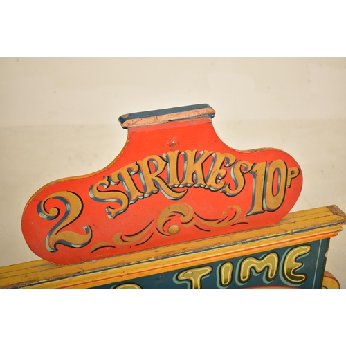 3 - Old Time Juvenile Striker - A vintage 20th century fairground / funfair amusement park hand painted ... 