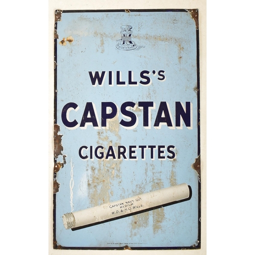 32 - Will's Capstan Cigarettes - A vintage 20th century point of sale advertising shop display pictorial ... 