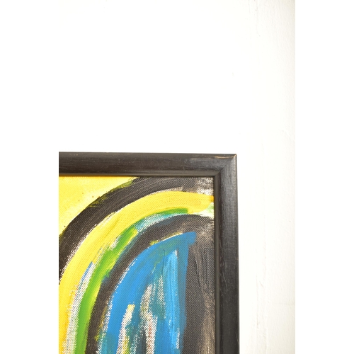 394 - A contemporary oil on canvas nude study painting by amateur artist Terry Sears. The painting depicti... 