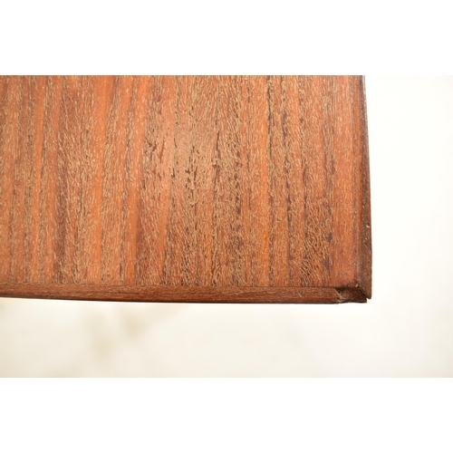 397 - British Modern Design - A pair of retro mid 20th century British furniture teak side occasional tabl... 