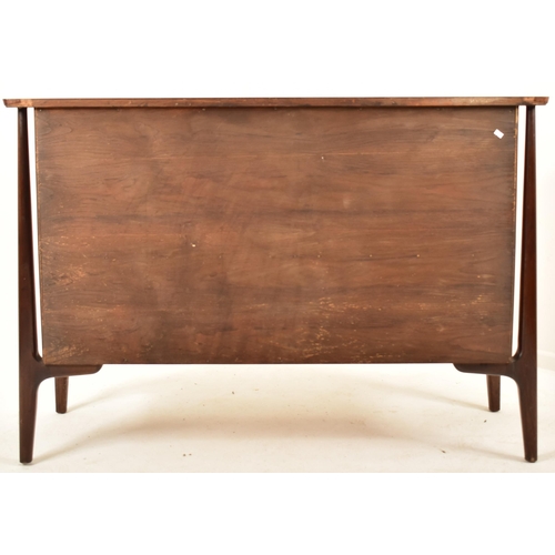 40 - Everest - Helix - A retro mid 20th century teak, walnut and maple sideboard credenza. The sideboard ... 