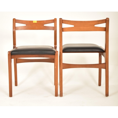 441 - Nathan Furniture - A set of four retro mid 20th century British design dining chairs. Each chair hav... 