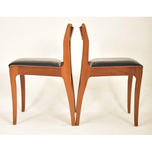 441 - Nathan Furniture - A set of four retro mid 20th century British design dining chairs. Each chair hav... 