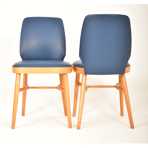 447 - Ben Chairs ' Benchairs ' of Stowe - A set of three retro mid 20th century beech framed dining chairs... 