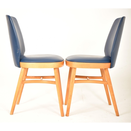 447 - Ben Chairs ' Benchairs ' of Stowe - A set of three retro mid 20th century beech framed dining chairs... 