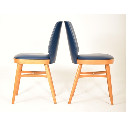 447 - Ben Chairs ' Benchairs ' of Stowe - A set of three retro mid 20th century beech framed dining chairs... 