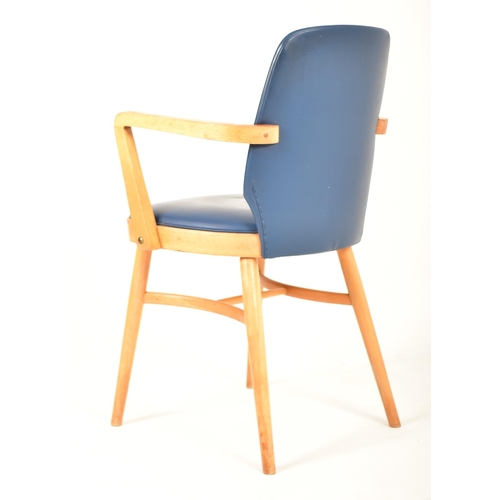 447 - Ben Chairs ' Benchairs ' of Stowe - A set of three retro mid 20th century beech framed dining chairs... 