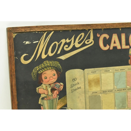 46 - Morses Calcarium - A vintage early 20th century point of sale carded advertising shop display sign f... 