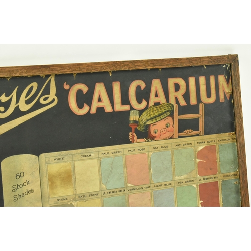 46 - Morses Calcarium - A vintage early 20th century point of sale carded advertising shop display sign f... 