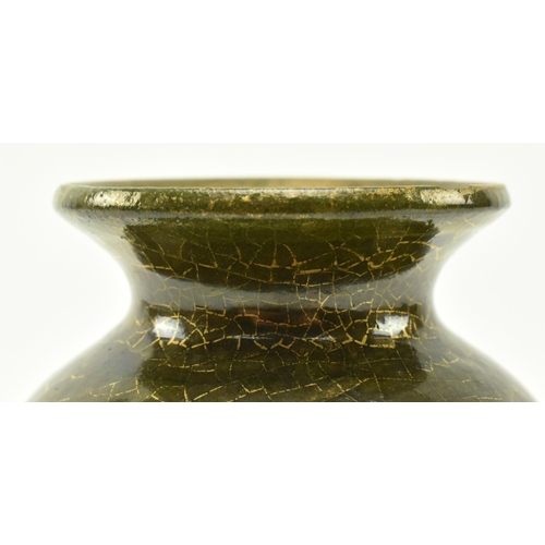 47 - Sir Edmund Harry Elton for Sunflower Pottery - Elton Ware, Clevedon - A studio art pottery crackle g... 