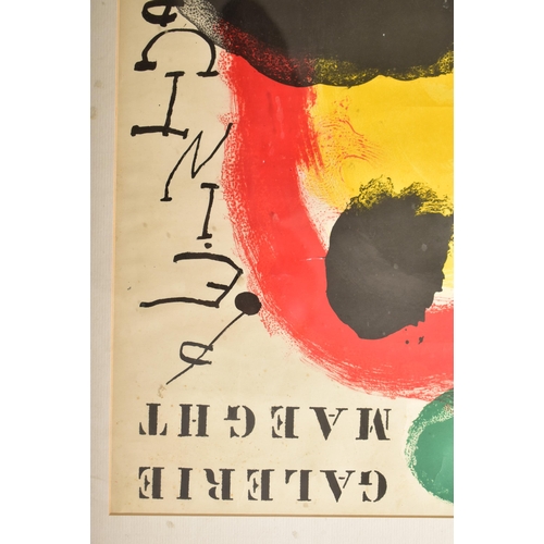 51 - Joan Miro (1893-1983) - A vintage 20th century advertising poster for Miro's artwork exhibition at G... 