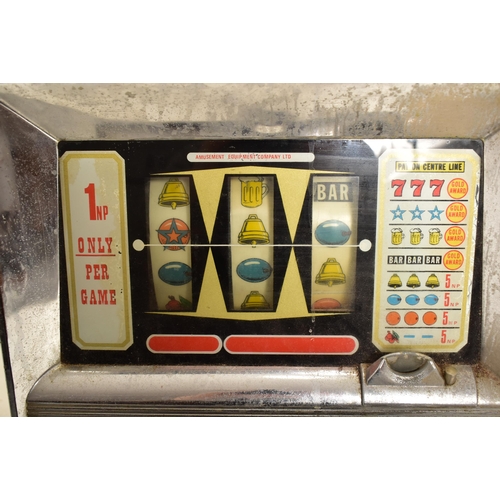 56 - Bally - A retro 20th century 1970s fruit machine / slot machine / one armed bandit by Bally, titled ... 