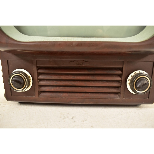 72 - Bush Radio - A vintage mid 20th century type TV 62 Bakelite cased TV. The television having a protru... 