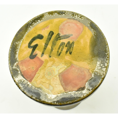 96 - Sir Edmund Harry Elton - Elton Ware Pottery, Clevedon - A studio art pottery platinum crackle glaze ... 