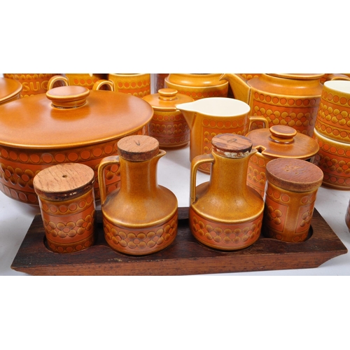 106 - A Mid Century large collection of Hornsea Saffron pottery tea and dinner service to include teapot a... 