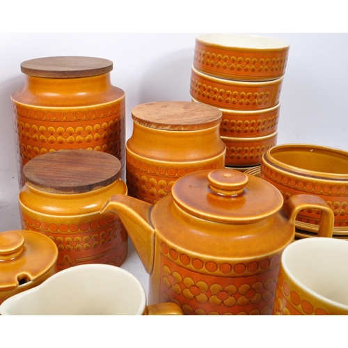 106 - A Mid Century large collection of Hornsea Saffron pottery tea and dinner service to include teapot a... 