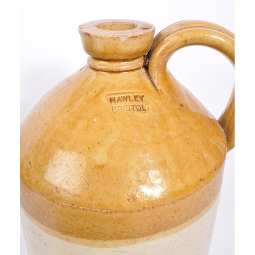 115 - Local Bristol Interest - A collection of salt glaze stoneware breweriana jugs and cask. The collecti... 