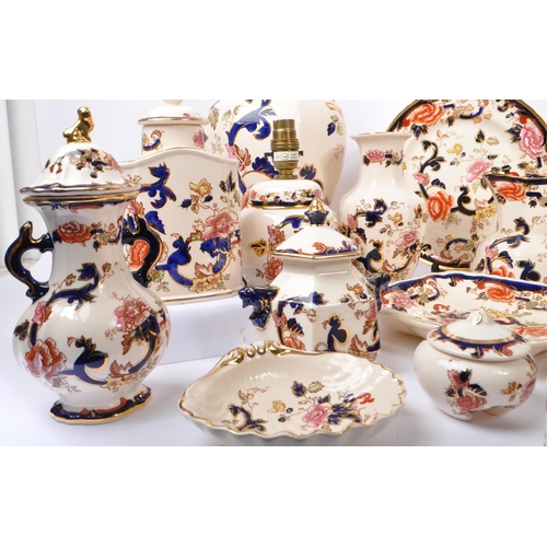 127 - Mason's Mandalay - A 20th Century collection of china porcelain printed and hand painted Mason's pot... 