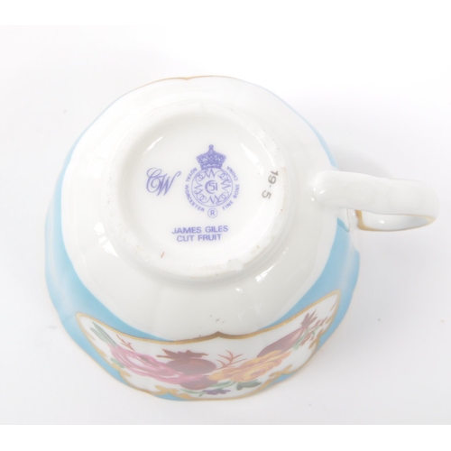 139 - Royal Worcester - A collection of china porcelain demitasse and miniature cabinet teacups and saucer... 