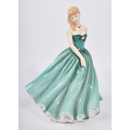 145 - Royal Doulton - Two 20th Century china porcelain figurines Royal Doulton Classics figure of the year... 