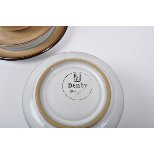 148 - Denby Pottery - A 20th Century 1980s porcelain stoneware 'Country Cuisine' design coffee / tea servi... 