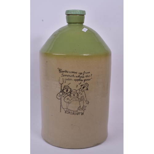 167 - Coates of Somerset Cider - A large mid 20th century Coates of Somerset Cider earthenware cider keg /... 