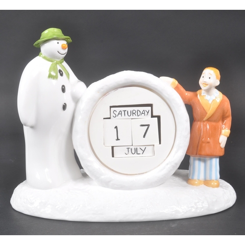 173 - Coalport Characters - The Snowman - A collection of four contemporary porcelain china figurines. To ... 