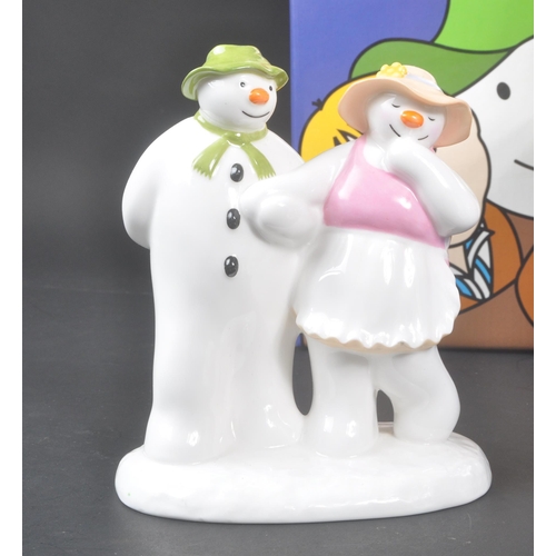 175 - Coalport Characters - The Snowman - A collection of four contemporary porcelain china figurines. To ... 