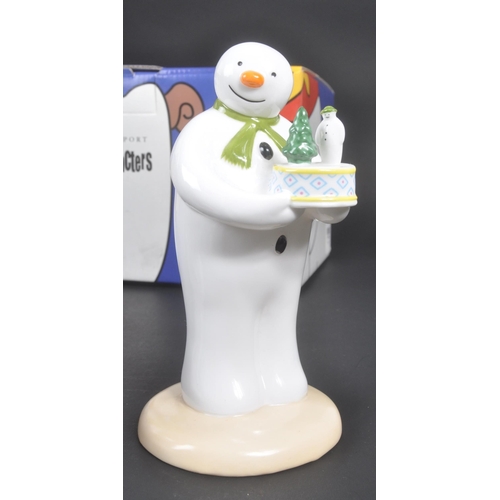 175 - Coalport Characters - The Snowman - A collection of four contemporary porcelain china figurines. To ... 