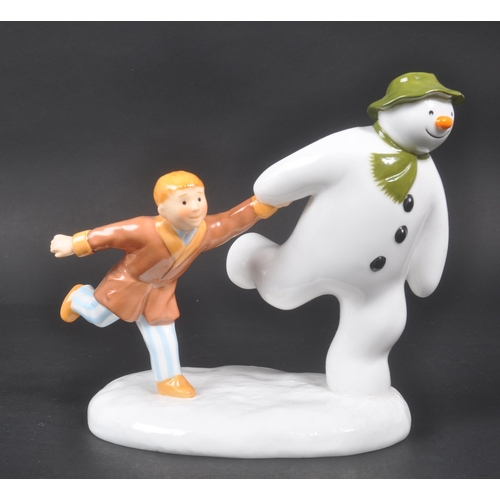 178 - Coalport Characters - The Snowman - A collection of three contemporary porcelain china figurines and... 