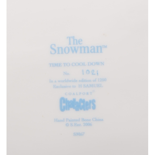 180 - Coalport Characters - The Snowman - Collection of contemporary porcelain china figurines. To include... 