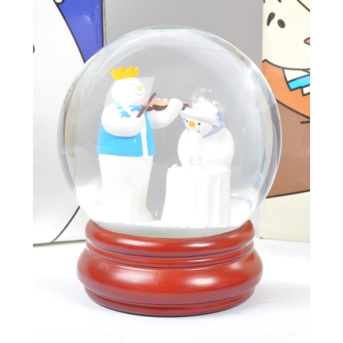 187 - Coalport Characters - The Snowman - Collection of three snow globe. Comprising of hold on tight, lin... 