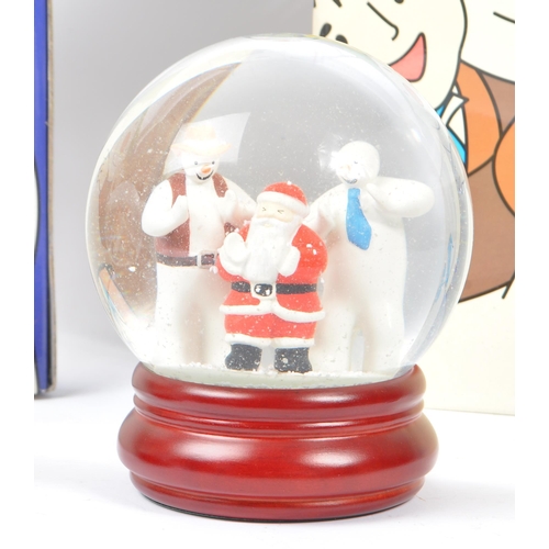 187 - Coalport Characters - The Snowman - Collection of three snow globe. Comprising of hold on tight, lin... 