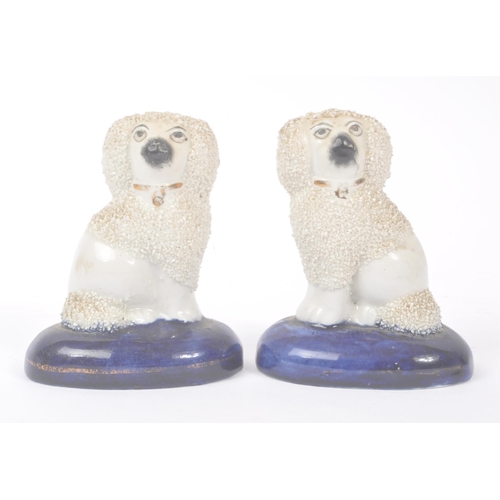 188 - Chelsea Porcelain Works - A pair of 18th century circa 1756-75 porcelain china dog figures, accompan... 