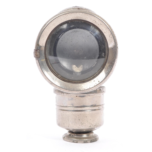 212 - P & H Birmingham - The revenge - A vintage 20th century chrome white metal bike light. Circular form... 