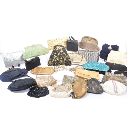 238 - A collection of approximately thirty decorative vintage 1930s and later handbags and purses. The lot... 