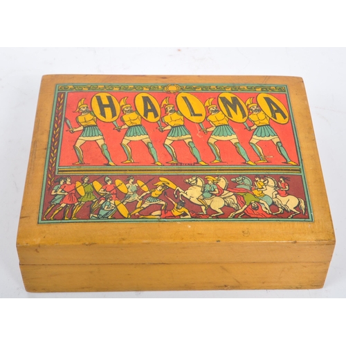 251 - A pair of 19th century games boxes of wooden construction. 
 Anglo Indian sandalwood box featuring c... 