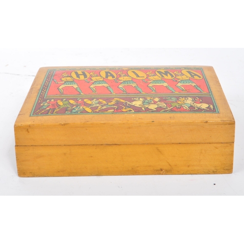 251 - A pair of 19th century games boxes of wooden construction. 
 Anglo Indian sandalwood box featuring c... 