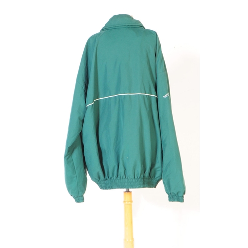 257 - Motorsport interest - a vintage Jaguar Drivers Club Australia jacket. Racing green with white trim, ... 