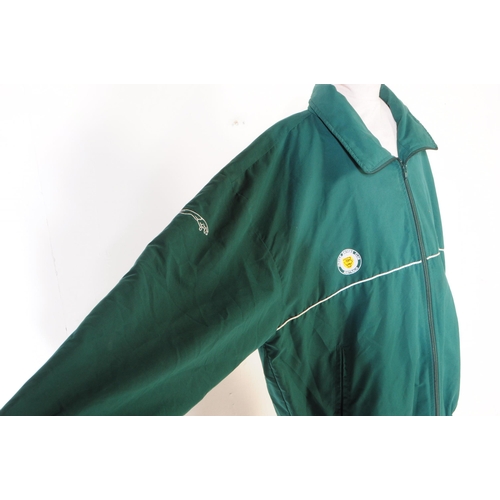 257 - Motorsport interest - a vintage Jaguar Drivers Club Australia jacket. Racing green with white trim, ... 