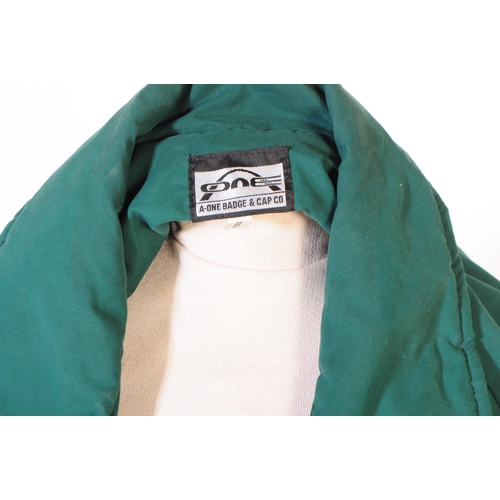 257 - Motorsport interest - a vintage Jaguar Drivers Club Australia jacket. Racing green with white trim, ... 