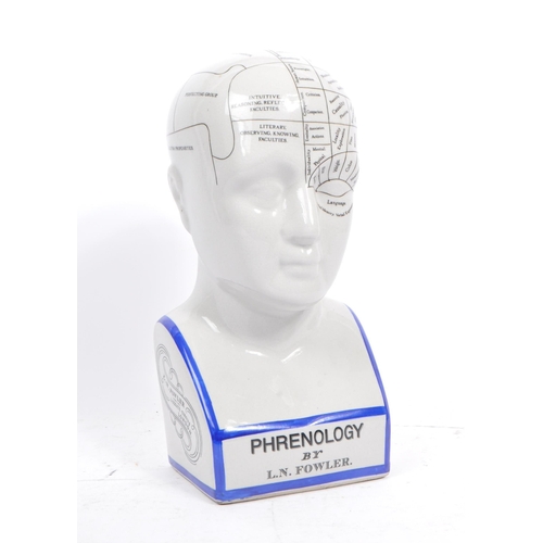 259 - After L. N. Fowler - A 20th century Phrenology medical head / bust after L. N. Fowler, English. The ... 