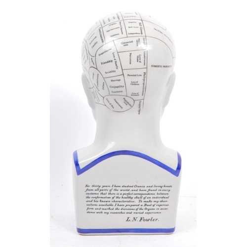 259 - After L. N. Fowler - A 20th century Phrenology medical head / bust after L. N. Fowler, English. The ... 