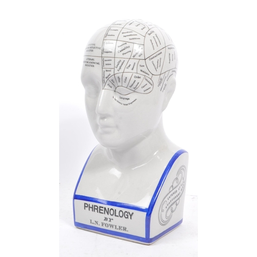 259 - After L. N. Fowler - A 20th century Phrenology medical head / bust after L. N. Fowler, English. The ... 