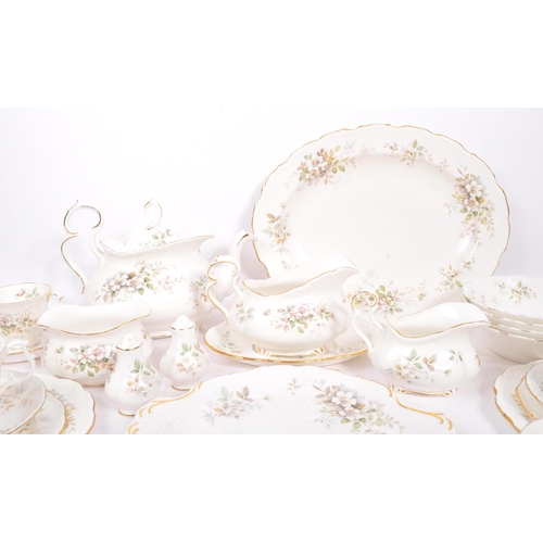 26 - A Royal Albert 'Hayworth' pattern porcelain dinner, tea and coffee service. To include teapot, cream... 