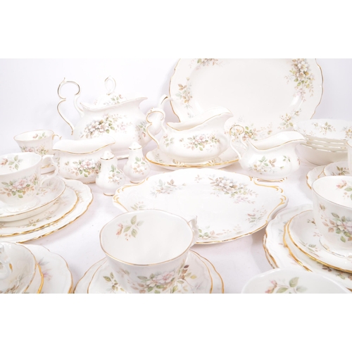 26 - A Royal Albert 'Hayworth' pattern porcelain dinner, tea and coffee service. To include teapot, cream... 